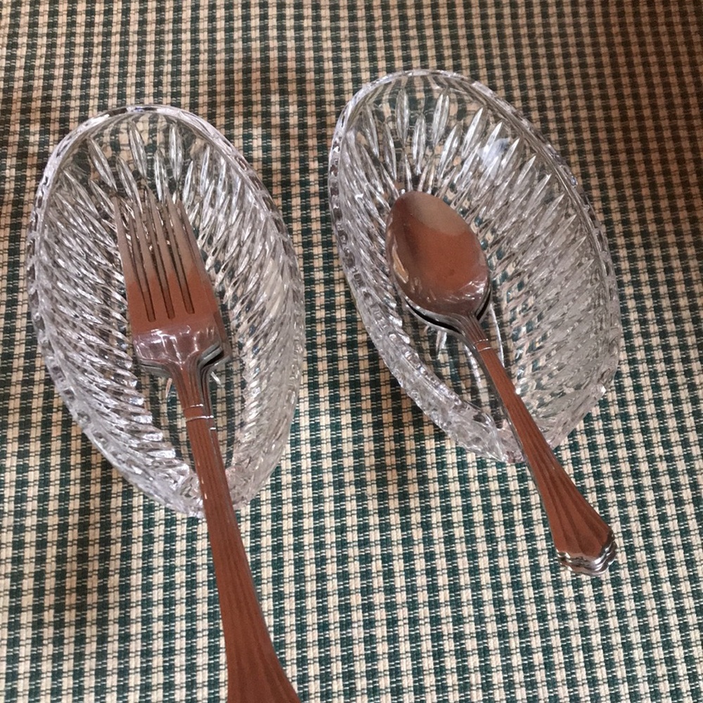 Princess House crystal utensil holders - Picture 6 of 6